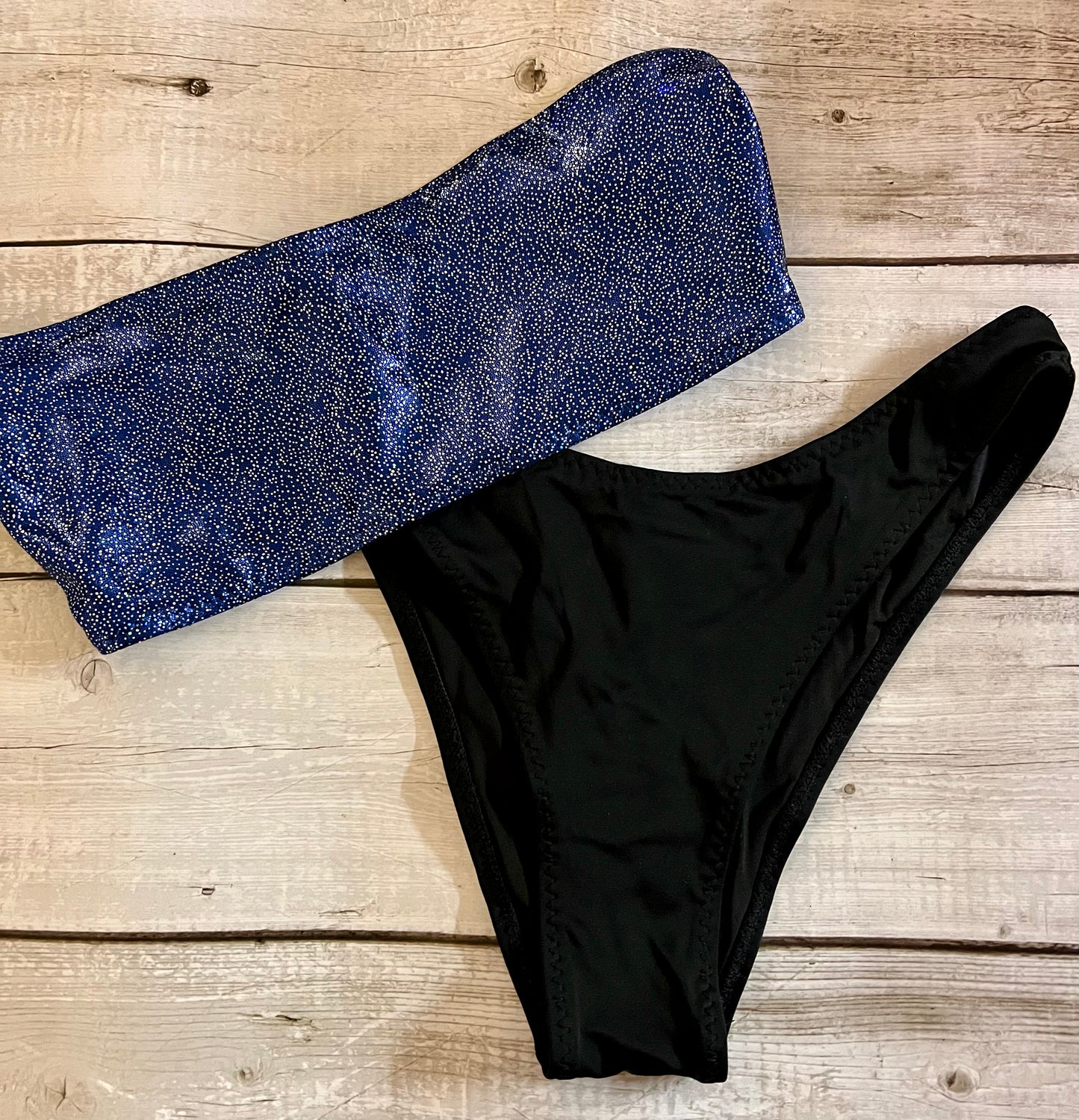 Blue Sparkle Bikini - Size 8