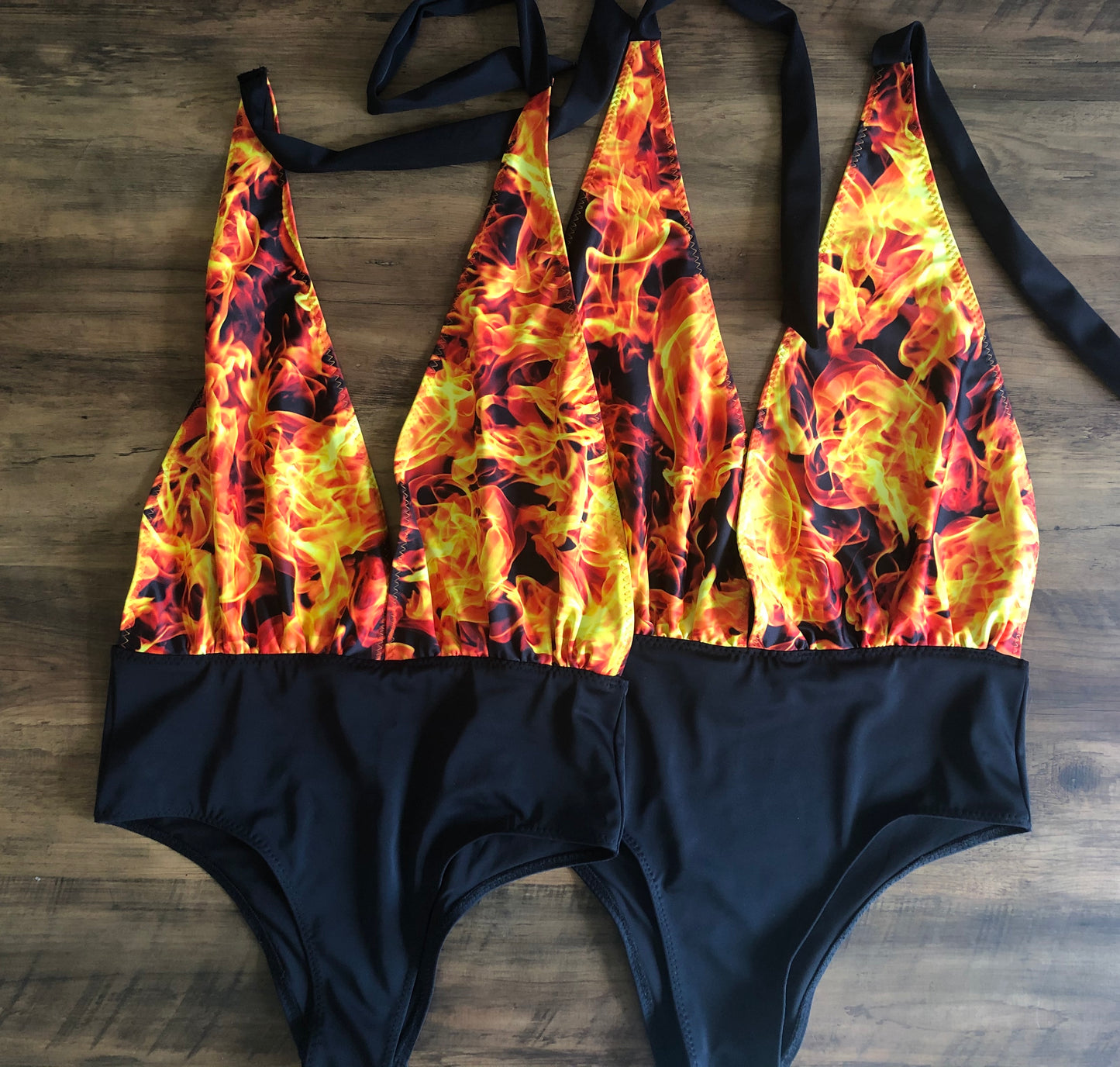 Limited Edition Fire Halter Swimsuit - Size 12 & 14