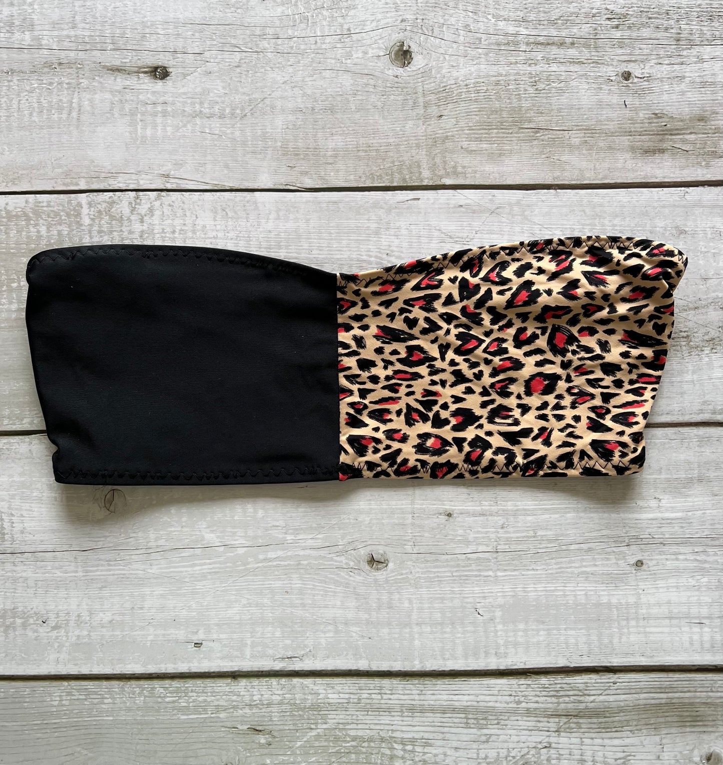 Tan Leopard Half Bandeau - Size 10