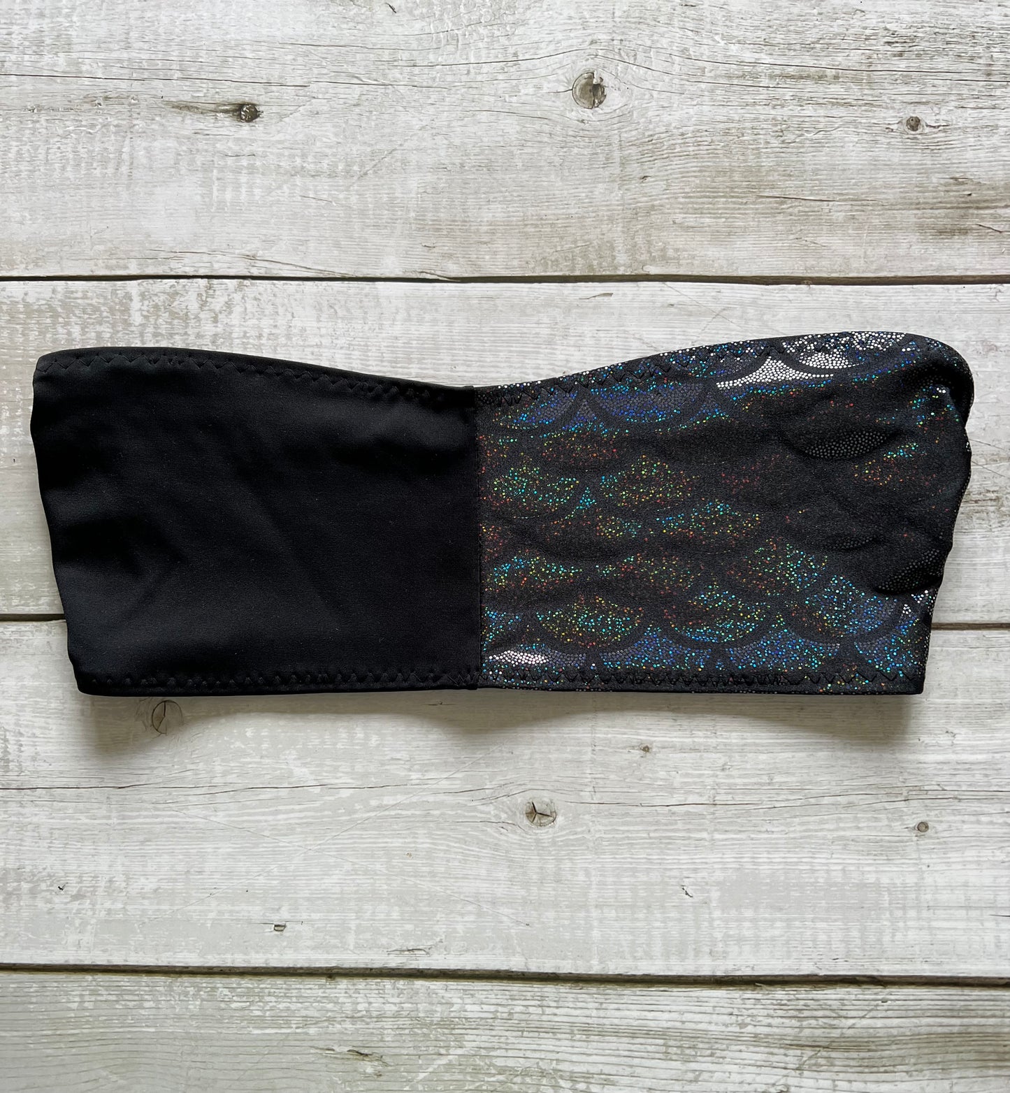 Black Mermaid Half Bandeau - Size 10