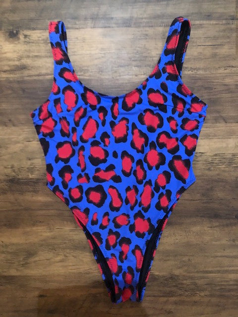 Blue Leopard Swimsuit