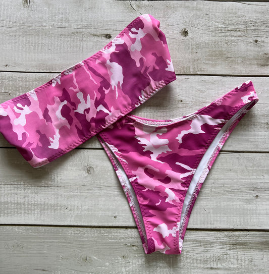 Pink Camo Bikini - Size 8