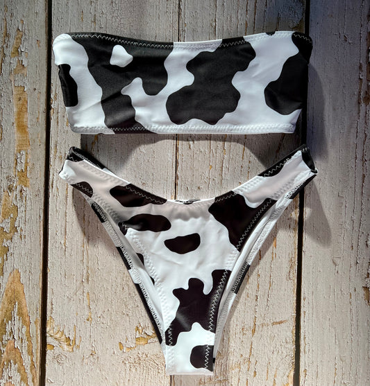 Cow Print Bikini - Size 8