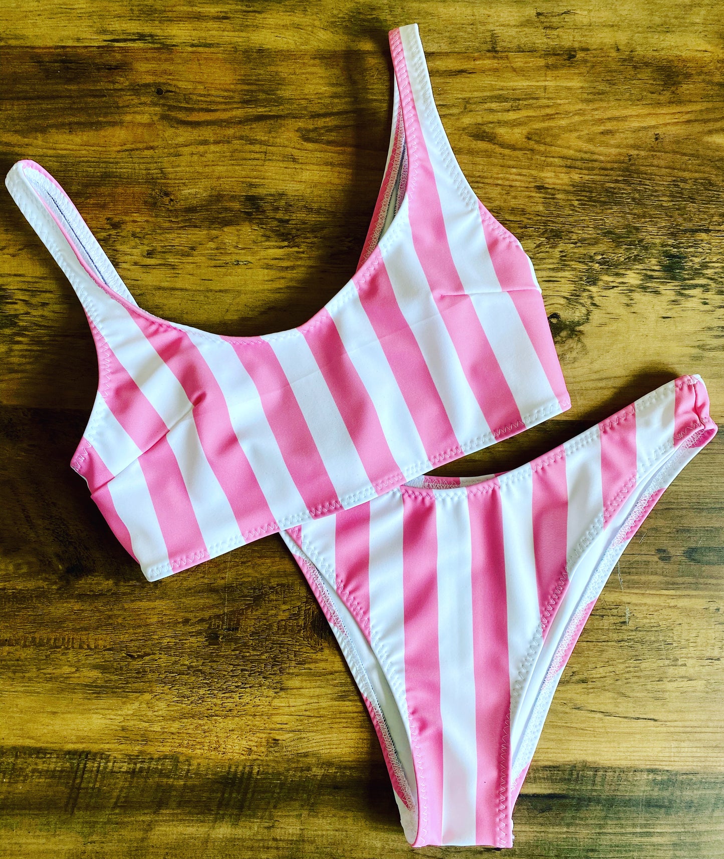 Pink Stripe Bikini