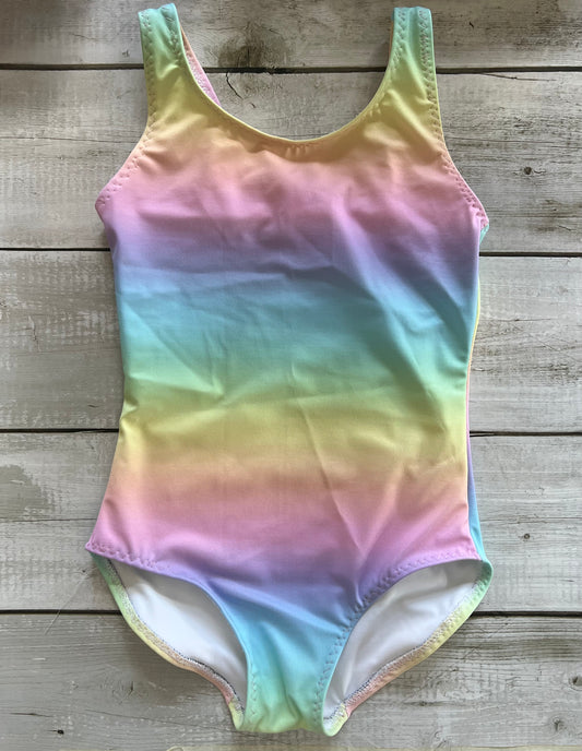 Girls Pastel Rainbow Swimsuit