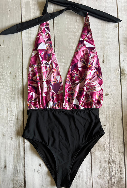 Pink Crystal Halter Swimsuit - Size 8, 10 & 12