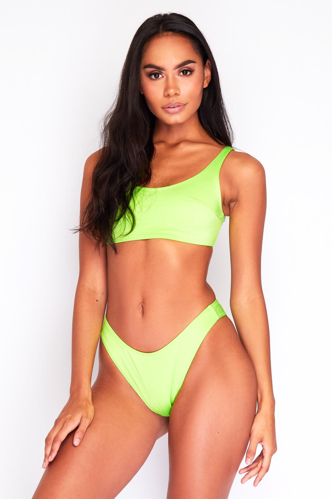 Neon Green Bikini Bottoms